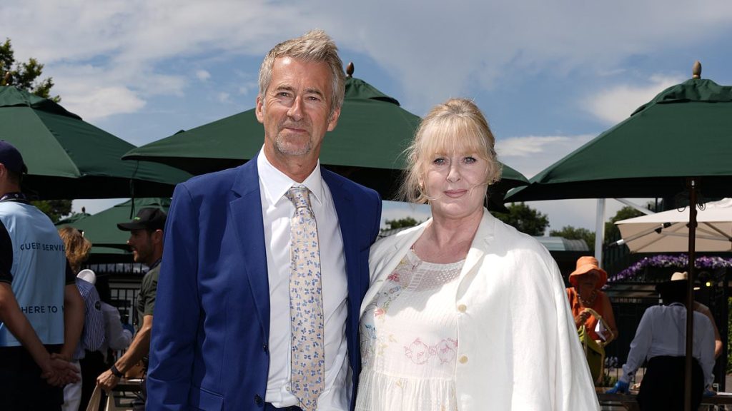Sarah Lancashire looks elegant as she leads the stars at Wimbledon