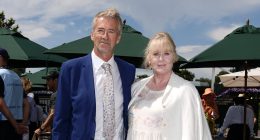 Sarah Lancashire looks elegant as she leads the stars at Wimbledon