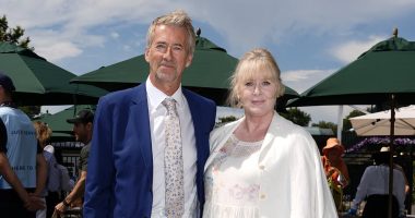 Sarah Lancashire looks elegant as she leads the stars at Wimbledon