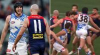 Scary moment Demons star is knocked out cold by opponent's shocking move