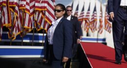 Secret Service agent suspended over Trump assassination attempt is unmasked... as widow of firefighter killed blasts agency