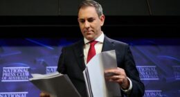 Australian Treasurer Jim Chalmers during an address at the National Press Club on 18 June, 2025.