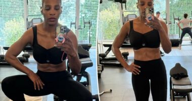 Serena Williams flaunts toned figure after gym workout: ‘Working on my angles’