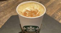 A Pumpkin Spice Latte drink rests on a table at a Starbucks in New York, on Thursday, Aug. 24, 2023. (AP Photo/Peter Morgan, File)