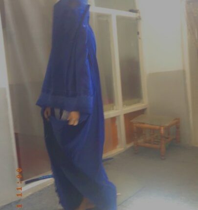 Breshna Azatyar dresses in a burka