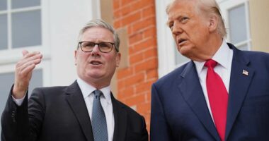 The Latest: Trump to discuss trade with British Prime Minister Keir Starmer in Scotland