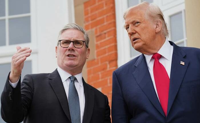 The Latest: Trump to discuss trade with British Prime Minister Keir Starmer in Scotland