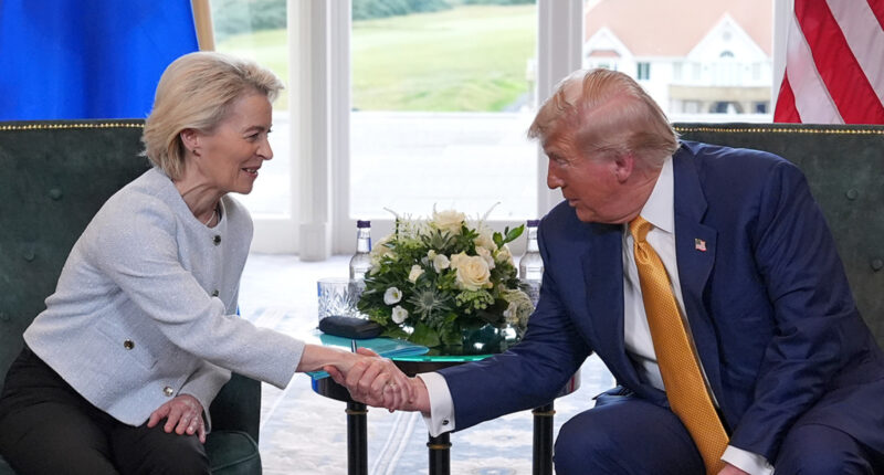 The US and EU announce a trade framework after Trump holds tariff talks with top European official at Scotland trip