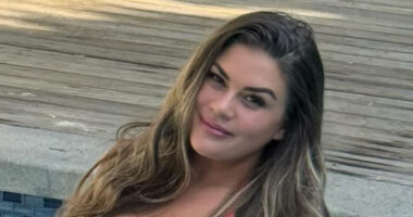 The Valley’s Brittany Cartwright nearly busts out of plunging swimsuit on pool day after ex Jax Taylor ‘fired’ from show
