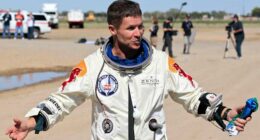 The first skydiver to fall faster than the speed of sound dies in crash in Italy, city's mayor says