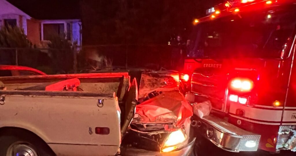 Thief who stole fire engine clipped 14 cars evades arrest in Washington state