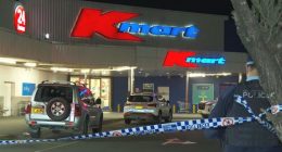 The brawl allegedly broke out between a group of men at 5pm yesterday inside the Kmart in Mount Druitt Westfields﻿.
