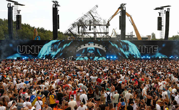 Tomorrowland music festival opens after its main stage was destroyed by a huge fire
