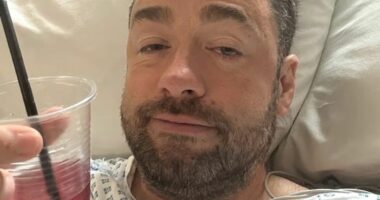 Top comedian shares photo from hospital bed after being rushed to A&E