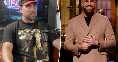Travis Kelce admits he struggled hosting ‘SNL’ because he ‘can’t really read that well’