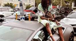 Travis Scott Gifted Vybz Kartel A Custom 'JACKBOYS' Lamborghini