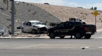 Trooper bit after pulling man from burning vehicle
