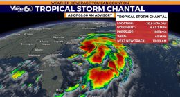 Tropical Storm Chantal forecast to bring heavy rain to the Carolinas