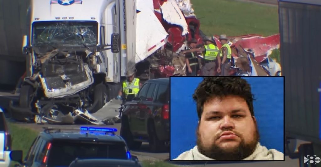 Trucker allegedly falls asleep, kills 5 with his 18-wheeler
