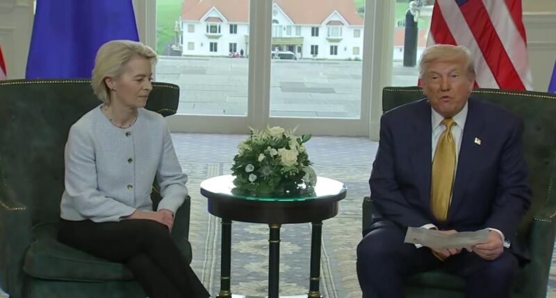 Trump announces trade agreement with E.U. to set tariffs at 15%