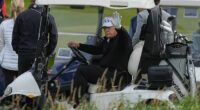 Trump plays golf in Scotland while protesters take to the streets and decry his visit
