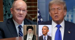Trump rips into 'phony' Democrat for stunningly comparing him to Obama over Iran deal