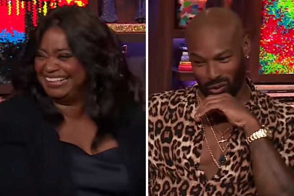 Tyson Beckford makes Octavia Spencer blush by complimenting her feet on 'WWHL': "I got a foot fetish"