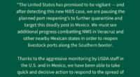 UPDATE: US again halts imports of Mexican cattle