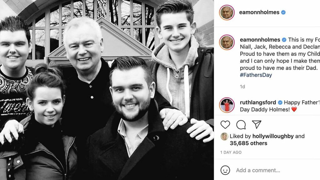 Ugly twist as Eamonn Holmes' son sides with stepmother: KATIE HIND