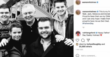 Ugly twist as Eamonn Holmes' son sides with stepmother: KATIE HIND
