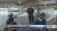 Urbana firefighters participate in fire suppression training drills