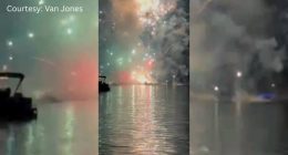 VIDEO: 2 injured after fireworks incident on Boone Lake
