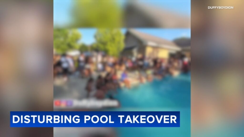 Video shows teen 'takeover' Glen Ellyn Park District's Sunset Pool on Saturday, 1 arrested for illegal use of fireworks: Police
