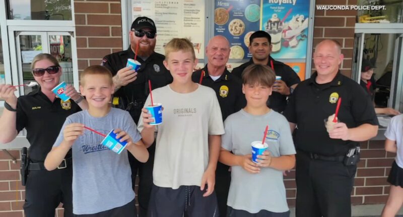 Wauconda teens get free Dairy Queen ice cream from police after reporting abandoned gun near Route 12 and Route 176
