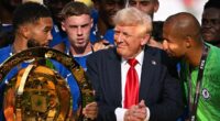 What Donald Trump REALLY said to Chelsea stars in bizarre gatecrashing of Club World Cup trophy presentation is revealed by lip-reader
