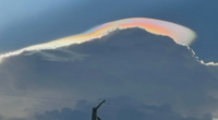 What were those crazy rainbow clouds over Central Florida?