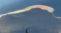 What were those crazy rainbow clouds over Central Florida?