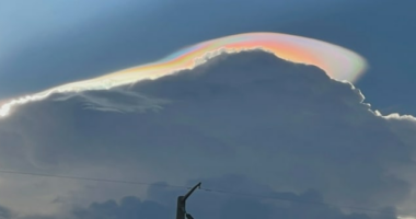 What were those crazy rainbow clouds over Central Florida?