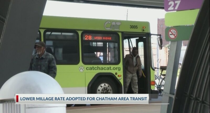 Will the lower Chatham Area Transit millage rate impact services?
