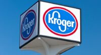 Exterior of a Kroger supermarket.