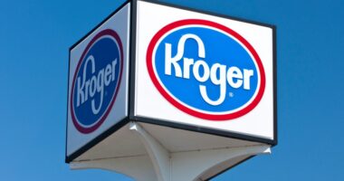 Exterior of a Kroger supermarket.