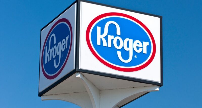 Exterior of a Kroger supermarket.