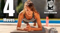 Fit young woman doing forearm plank exercise while working out outdoors by the swimming pool. 4 Bodyweight Exercises That Make You Stronger Than Most 30-Year-Olds After 50. Cover