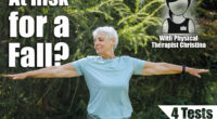 Elderly woman with short hair practicing yoga and tai chi outdoors. Old female meditating. Senior woman is doing yoga in the park. Smiling aged lady exercising. 4 Balance Tests That Reveal If You’re Headed for a Dangerous Fall After 50. Cover