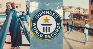 400-level student sets Guinness world record with 50-metre robe sleeves