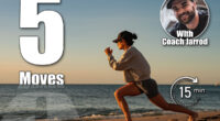 Woman Exercising on the Beach During Sunset. 5 Bodyweight Exercises That Build More Strength Than Gym Machines After 40. Cover