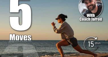 Woman Exercising on the Beach During Sunset. 5 Bodyweight Exercises That Build More Strength Than Gym Machines After 40. Cover