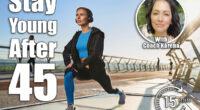 Young slim woman doing workout on urban bridge. 5 Classic Exercises Women Should Do Every Day to Stay Young After 45. Cover