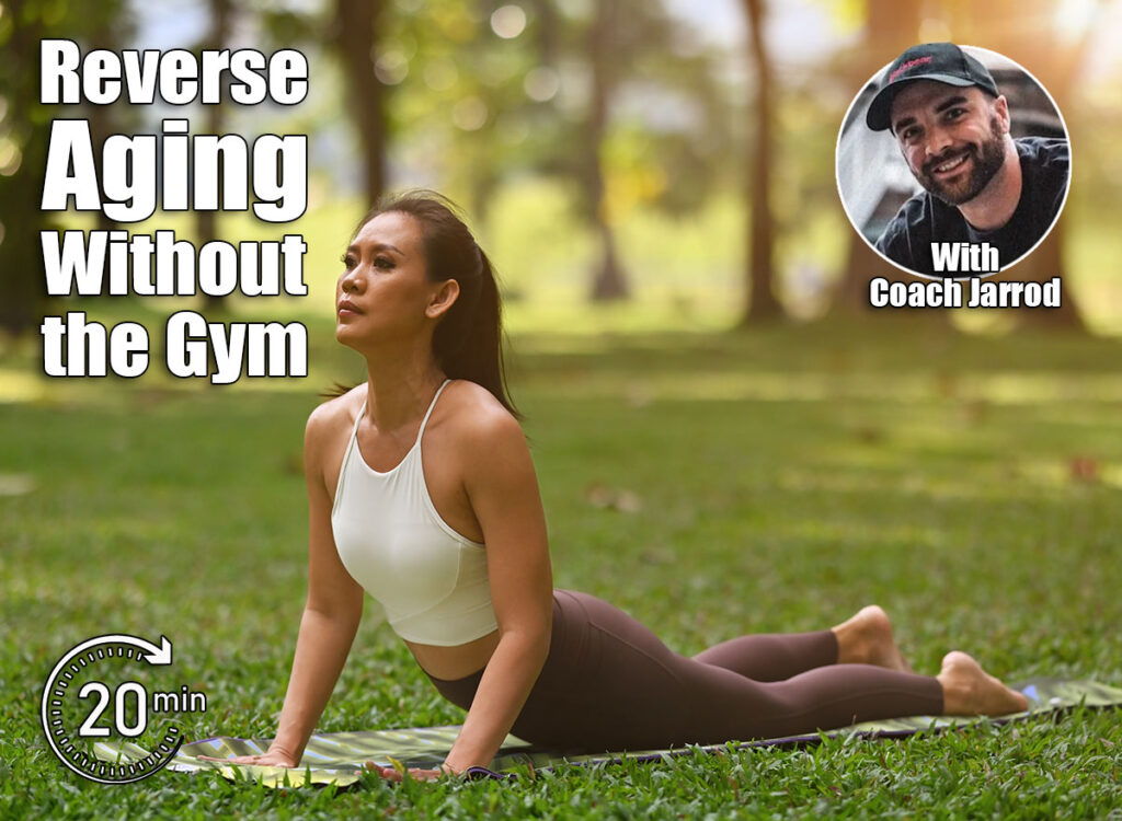 Serenity in the Cobra Pose: A Yoga Practice in Nature, An Asian woman practices Bhujangasana surrounded by lush greenery and soft sunlight. 5 Daily Bodyweight Exercises That Reverse Aging Better Than Gym Workouts After 40. Cover