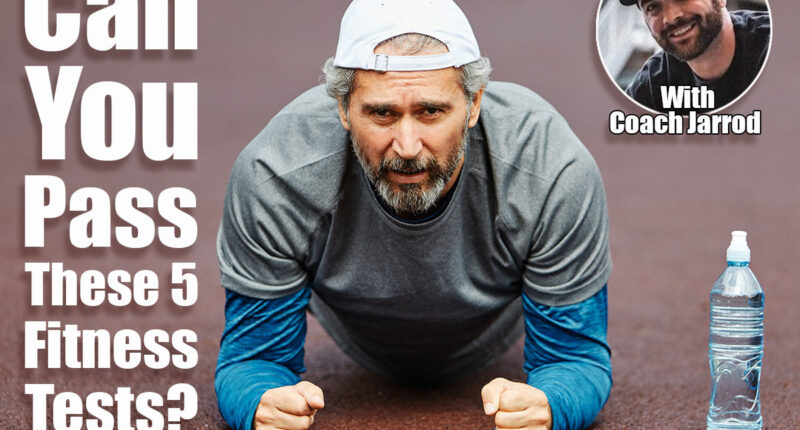 Active senior man stretching and exercising outoors in the park. 5 Easy Bodyweight Tests That Show Your Real Fitness After 45. Cover